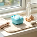 Deskela Chenille Silicone Bath Brush Duo