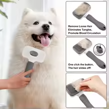 Deskela Velour Self-Cleaning Slicker Brush